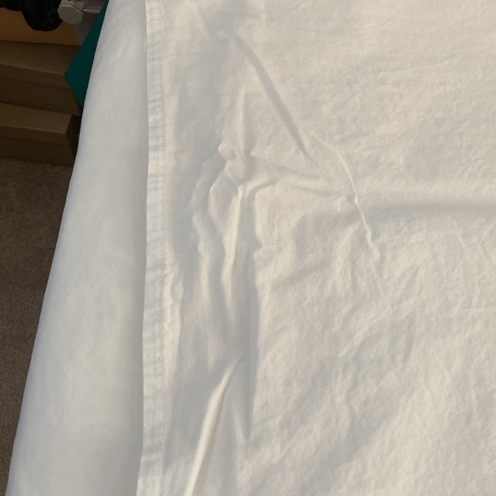 Sear Sucker (2) White 100% Cotton King Size 20 x 36 Pillow Shams From Target - Picture 6 of 8